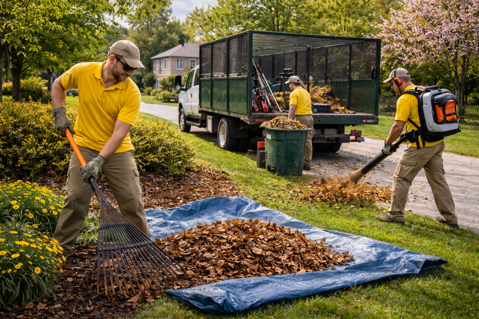 spring leaf cleanup