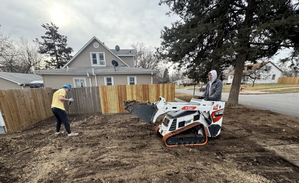 landscaping project in Lincoln, NE