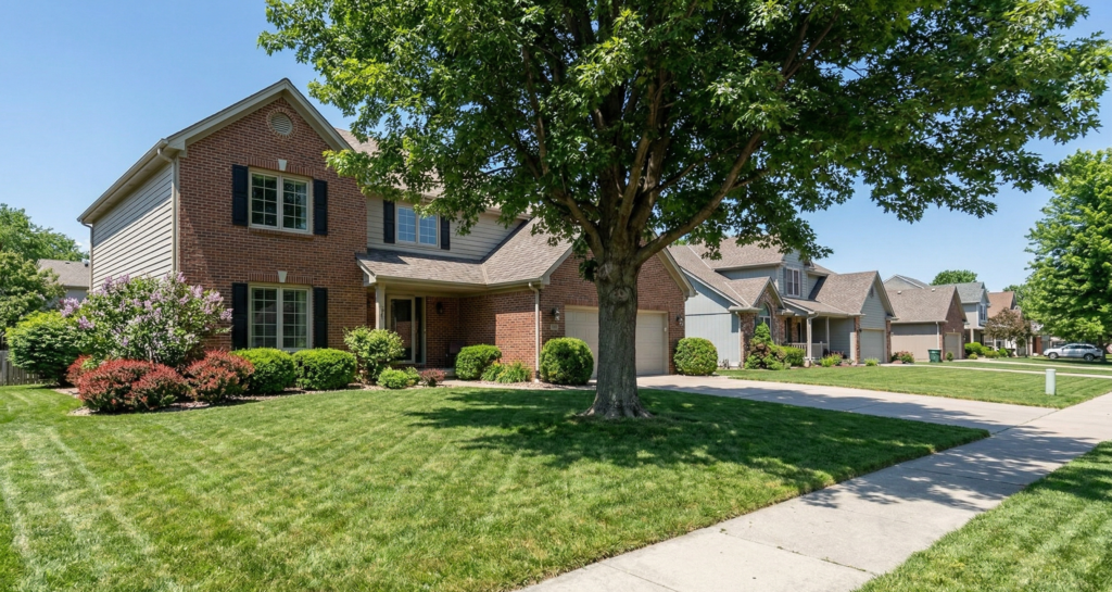 Trees and shrubs are common features in Lincoln landscapes